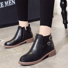 Load image into Gallery viewer, Women Ankle Martin Boots 2019 Autumn Female Casual Shoes Woman Flat