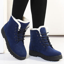 Load image into Gallery viewer, Snow Boots Women Classic Faux Suede Winter Women Boots Warm Plush Female Ankle Boots Hot Women Shoes Lace-up Shoes Woman WSH2461