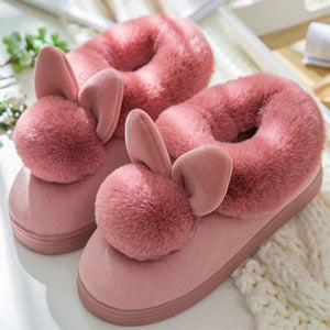 2019 trendy female shoes fuzzy slippers velvet indoor plush slippers solid