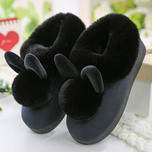 2019 trendy female shoes fuzzy slippers velvet indoor plush slippers solid