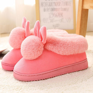 2019 trendy female shoes fuzzy slippers velvet indoor plush slippers solid